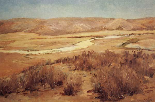 Charles Fries Looking Down Mission Valley,Summertime china oil painting image